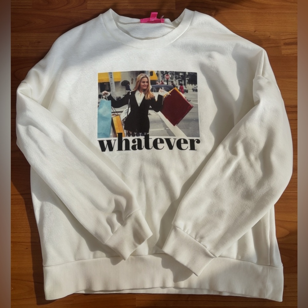 Clueless 90’s Cher Pullover White Sweatshirt